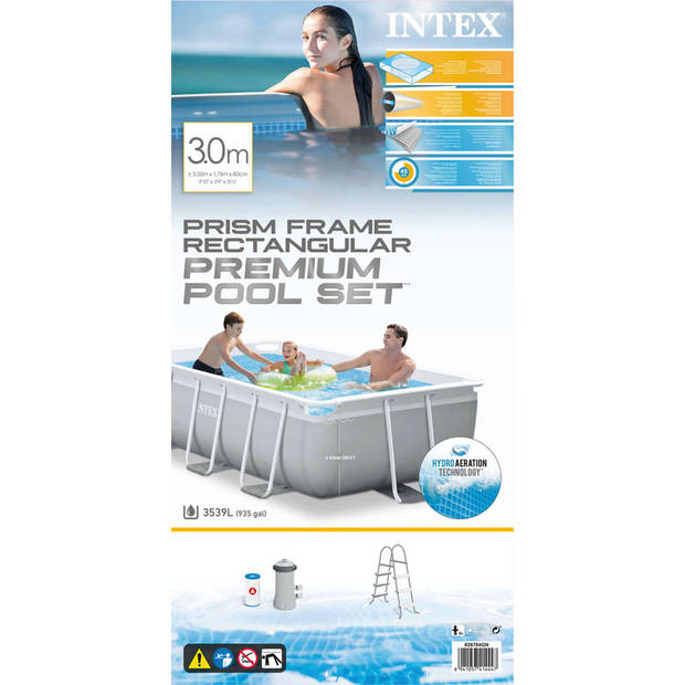 Intex Zwembad Prism Frame - Inclusief accessoires - 300x175x81 cm