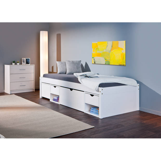 Timm bed 90x200 cm wit.