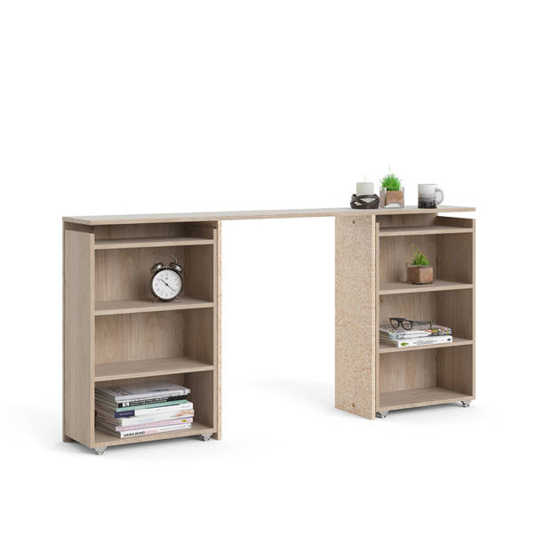 Nada Hoofdbord 160 cm 4 planken Hickory decor.