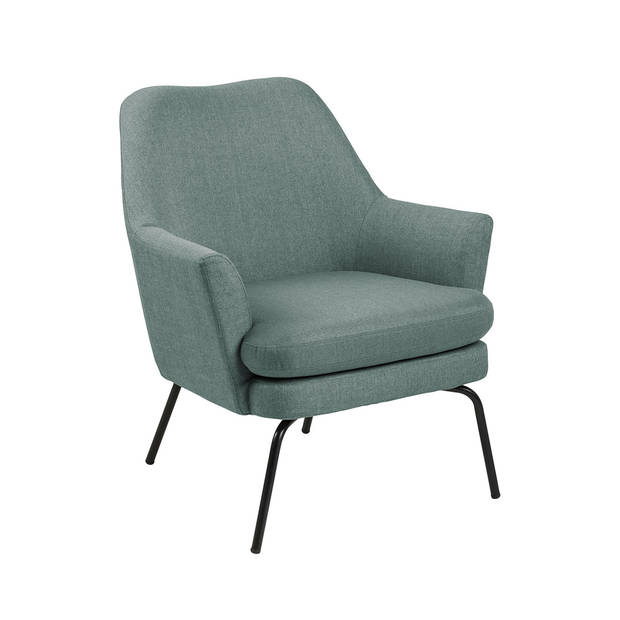 Chark fauteuil in dusty olijfgroen.