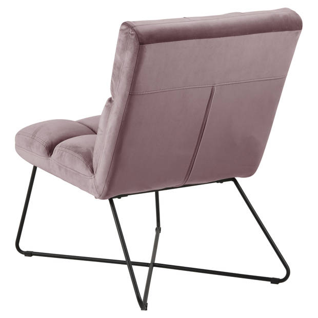 Alice fauteuil , velours roze.