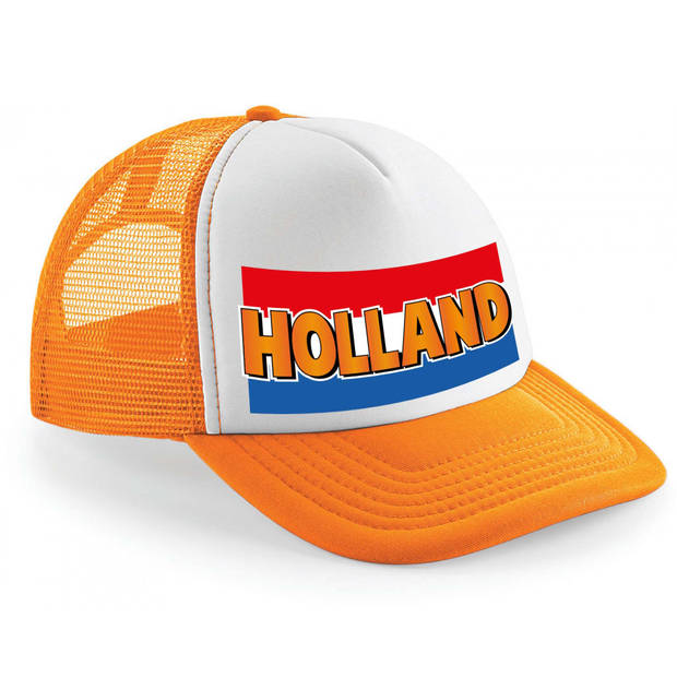 Bellatio Decorations snapback/cap - Holland - oranje - koningsdag/voetbal - Nederlandse vlag - Verkleedhoofddeksels