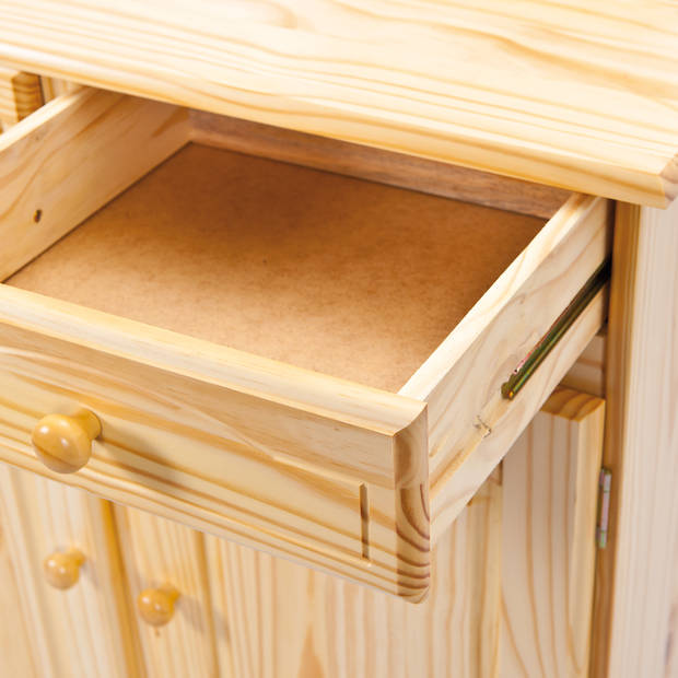 Pamer dressoir 2 lades, 2 deuren natuur.