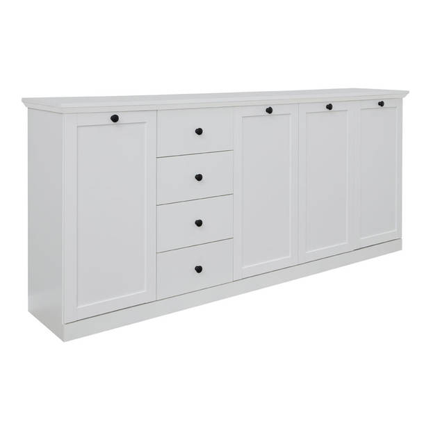 Brax dressoir 4 deuren en 4 lades, wit.