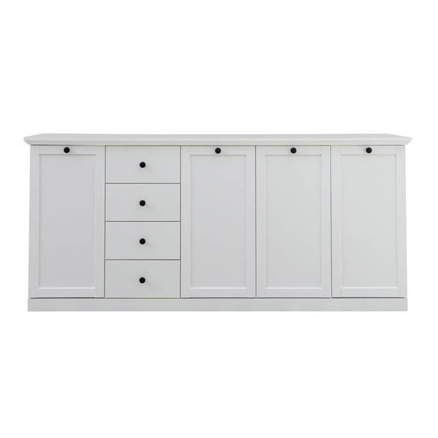 Brax dressoir 4 deuren en 4 lades, wit.