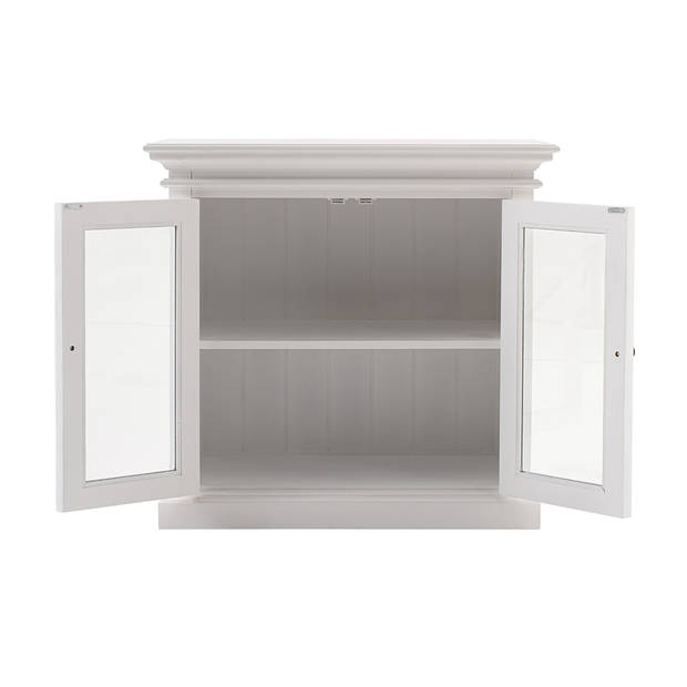 Halifax dressoir met 2 glazen deuren, wit.