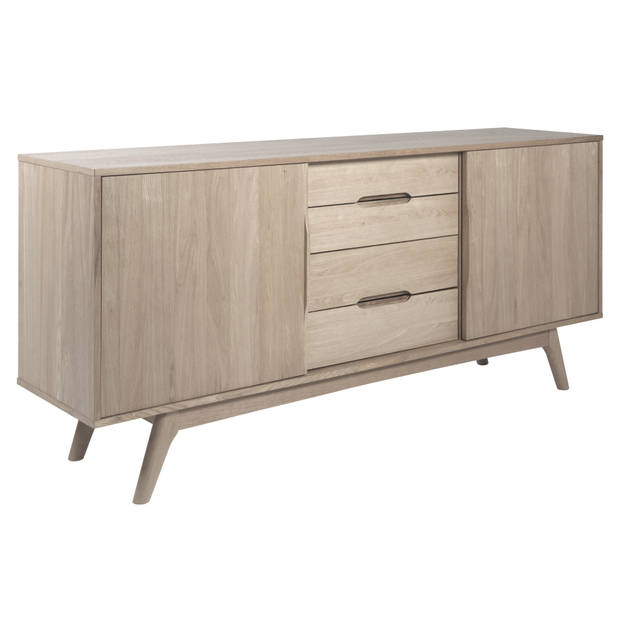 Marte dressoir 2 deuren en 4 lades natuur, wit.