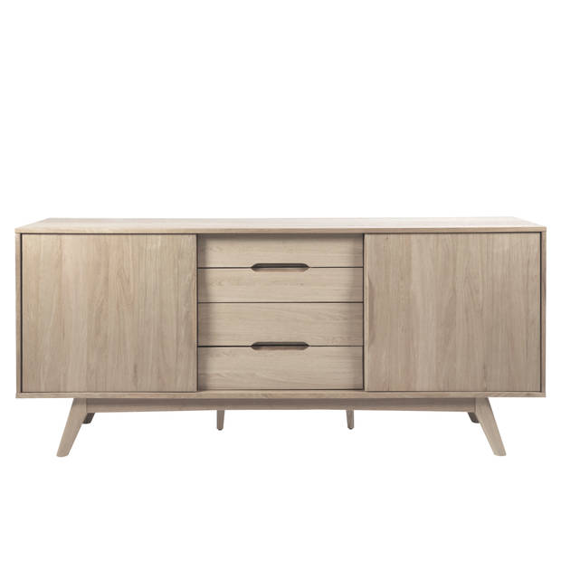 Marte dressoir 2 deuren en 4 lades natuur, wit.