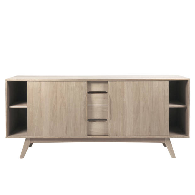 Marte dressoir 2 deuren en 4 lades natuur, wit.