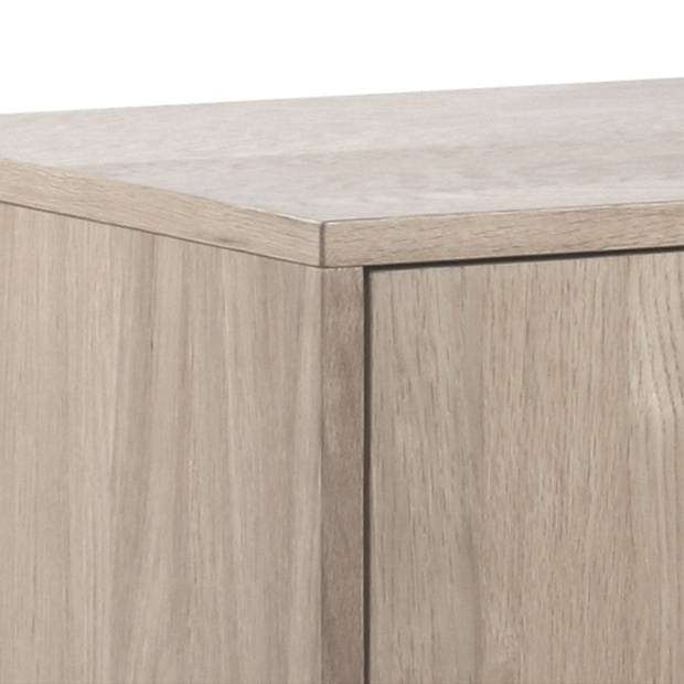 Marte dressoir 2 deuren en 4 lades natuur, wit.