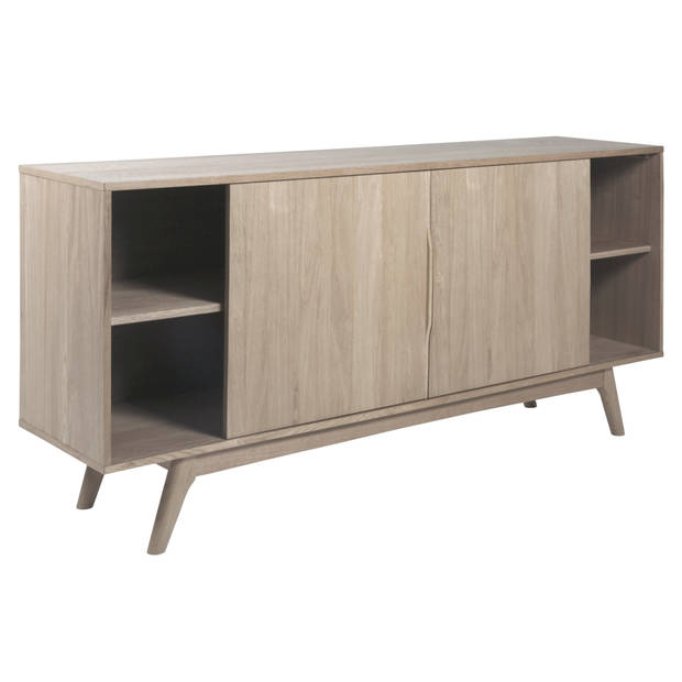 Marte dressoir 2 deuren en 4 lades natuur, wit.