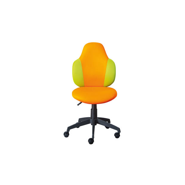 Jessi kantoorstoel oranje, groen.