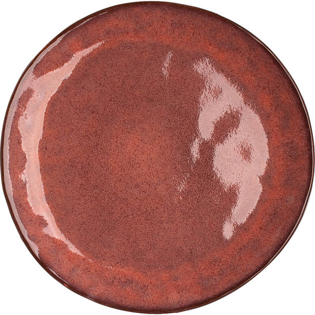 Palmer Bord Rustique 22 cm Rood Stoneware 2 stuks