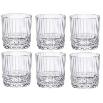 Bormioli Rocco Cocktailglazen / Whiskey Glazen / Waterglazen America 20's 380 ml - 6 stuks