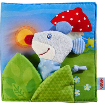 Haba babyboekje Goedenacht junior 5 x 18 cm textiel groen/blauw