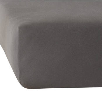 Moodit Hoeslaken Alina Grey - 160 x 200 cm - Katoen Jersey