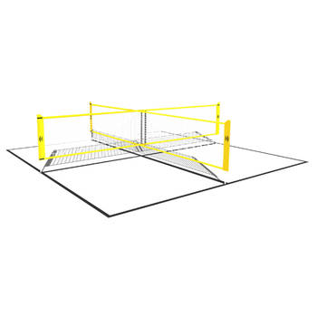 Umbro - Voetvolley Net - 400 x 45 CM - 2 tot 4 Spelers - Gekruist Net - Incl. Begrenzingstouw - Voetbal Training