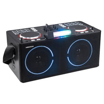 Medion X61420 - Draagbare Bluetooth Speaker - DJ Controller - Zwart