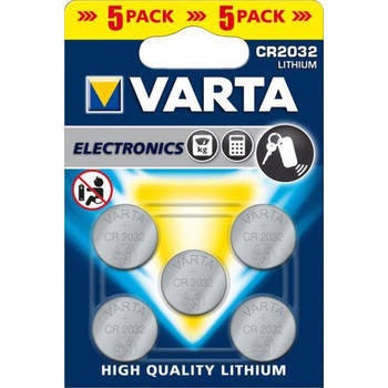 VARTA Lithium batterij CR2032 - 5 stuks