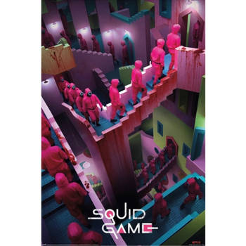 Poster Squid Game Crazy Stairs 61x91,5cm