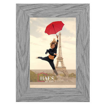 HAES DECO - Houten fotolijst Paris vintage grijs 10x15 -SP001102