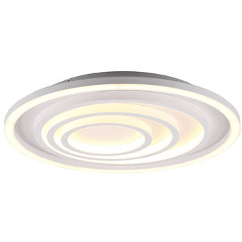 LED Plafondlamp - Plafondverlichting - Trion Kamaro - 40W - Dimbaar - Aanpasbare Kleur - Afstandsbediening - Rond - Mat