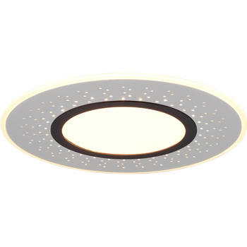 LED Plafondlamp - Plafondverlichting - Trion Virsa - 44W - Aanpasbare Kleur - Dimbaar - Afstandsbediening - Rond - Mat