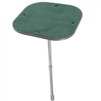NordFalk campingtafel 25x25x47 cm - aluminium priktafel / kampeertafel - afschroefbare tafelpoot