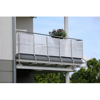 Lifetime Garden Balkonscherm - 0,75x6m - UV-Resistent - Grijs