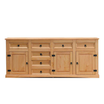 Dressoir New Mexico met 7 laden en 3 deurtjes.