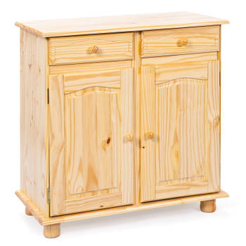 Pamer dressoir 2 lades, 2 deuren natuur.