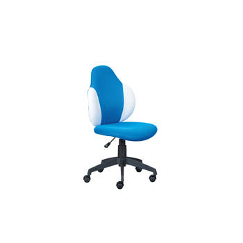 Jessi kantoorstoel blauw, wit.
