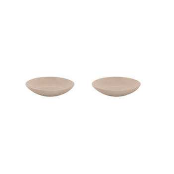 Mammoet Bord diep Spirit 21.5 cm Wit Stoneware 2 stuks