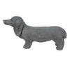 Clayre & Eef Beeld Hond 74x19x39 cm Grijs Steen Woonaccessoires Grijs Woonaccessoires