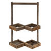 Clayre & Eef Wijnrek 27x14x42 cm Bruin Hout Flessenrek Bruin Flessenrek