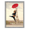 HAES DECO - Houten fotolijst Paris vintage grijs 50x70 -SP001502