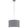 LED Hanglamp - Hangverlichting - Trion Hotia - E27 Fitting - 1-lichts - Rond - Mat Grijs - Aluminium