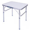 NordFalk inklapbare campingtafel 60x45x58 - lichtgewicht aluminium kampeertafel / tuintafel - in 2 hoogtes verstelbaar