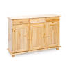 Abill dressoir 3 lades, 3 deuren natuur.