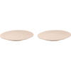 Palmer Bord coupe Ripple 27 cm Offwhite Stoneware 2 stuks