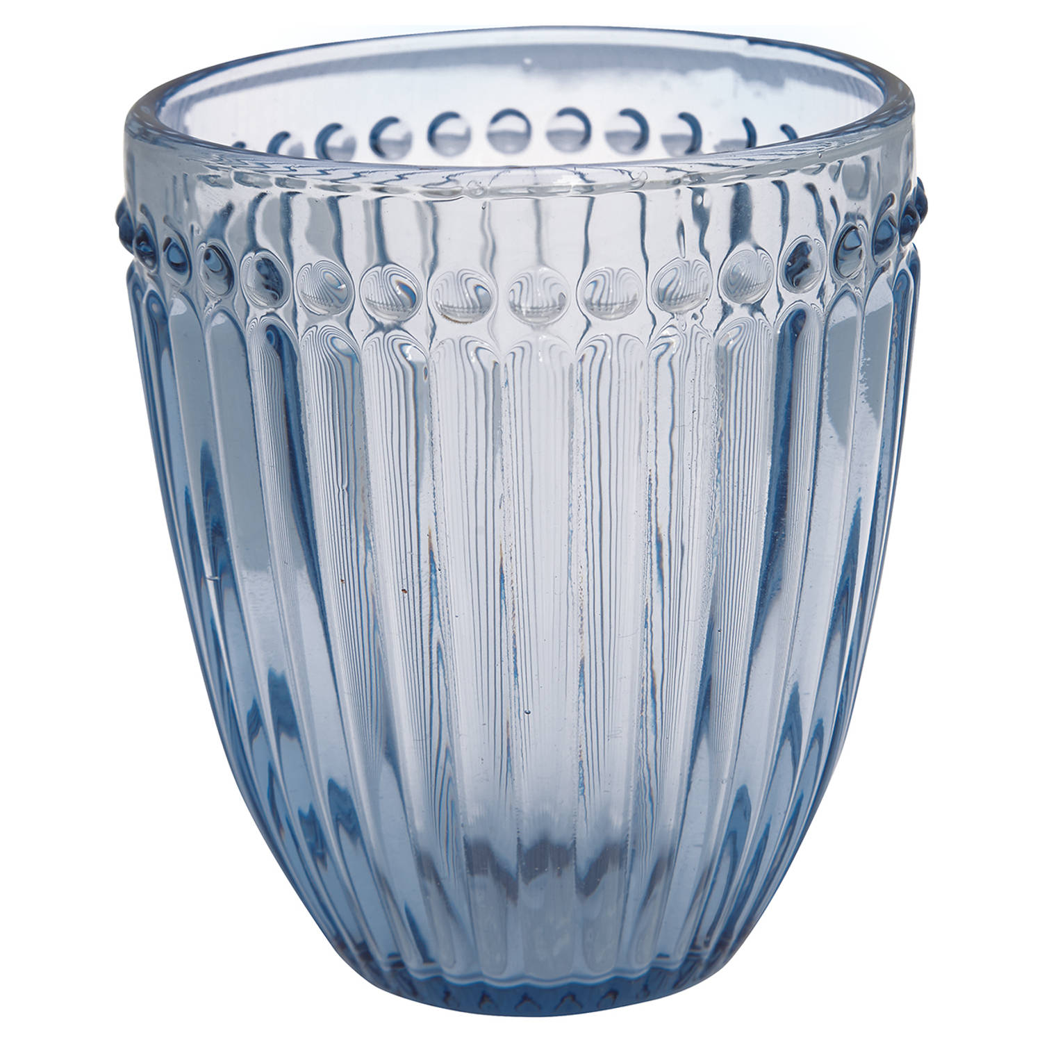 Greengate Waterglas Alice Blauw Ø 9 Cm H: 9.5 Cm
