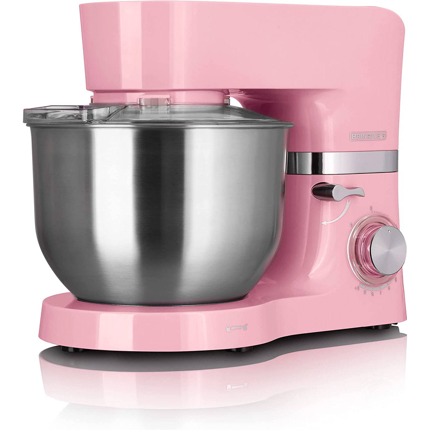 Heinrich´s HKM 6278 - keukenmachine - 1300 Watt - XL - roze.