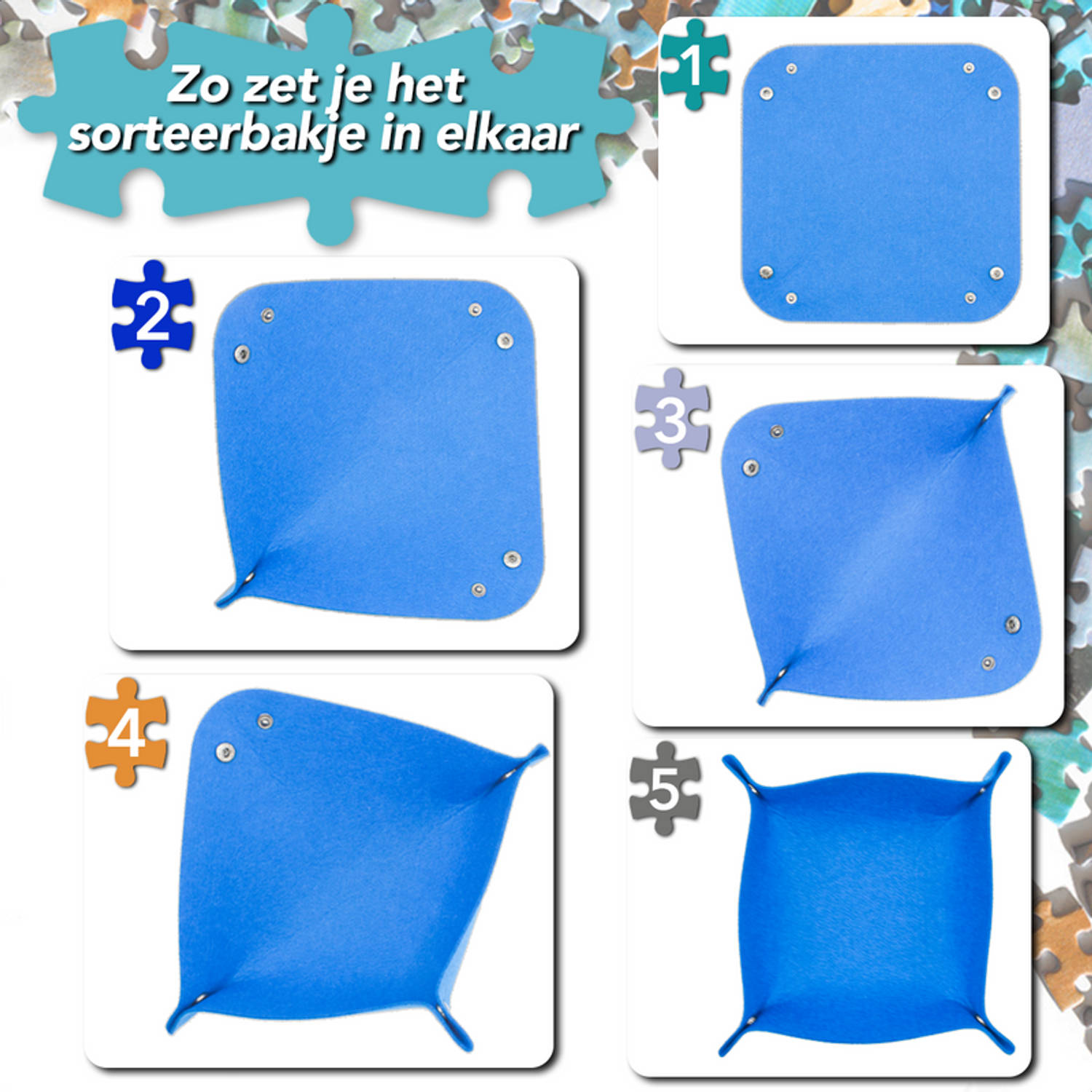 functie binnenvallen Begrip AWEMOZ Puzzelmat - Puzzelbord ruimte voor 500, 1000 & 1500 stukjes -  Puzzelen - Puzzel voor kinderen en volwassenen | Blokker