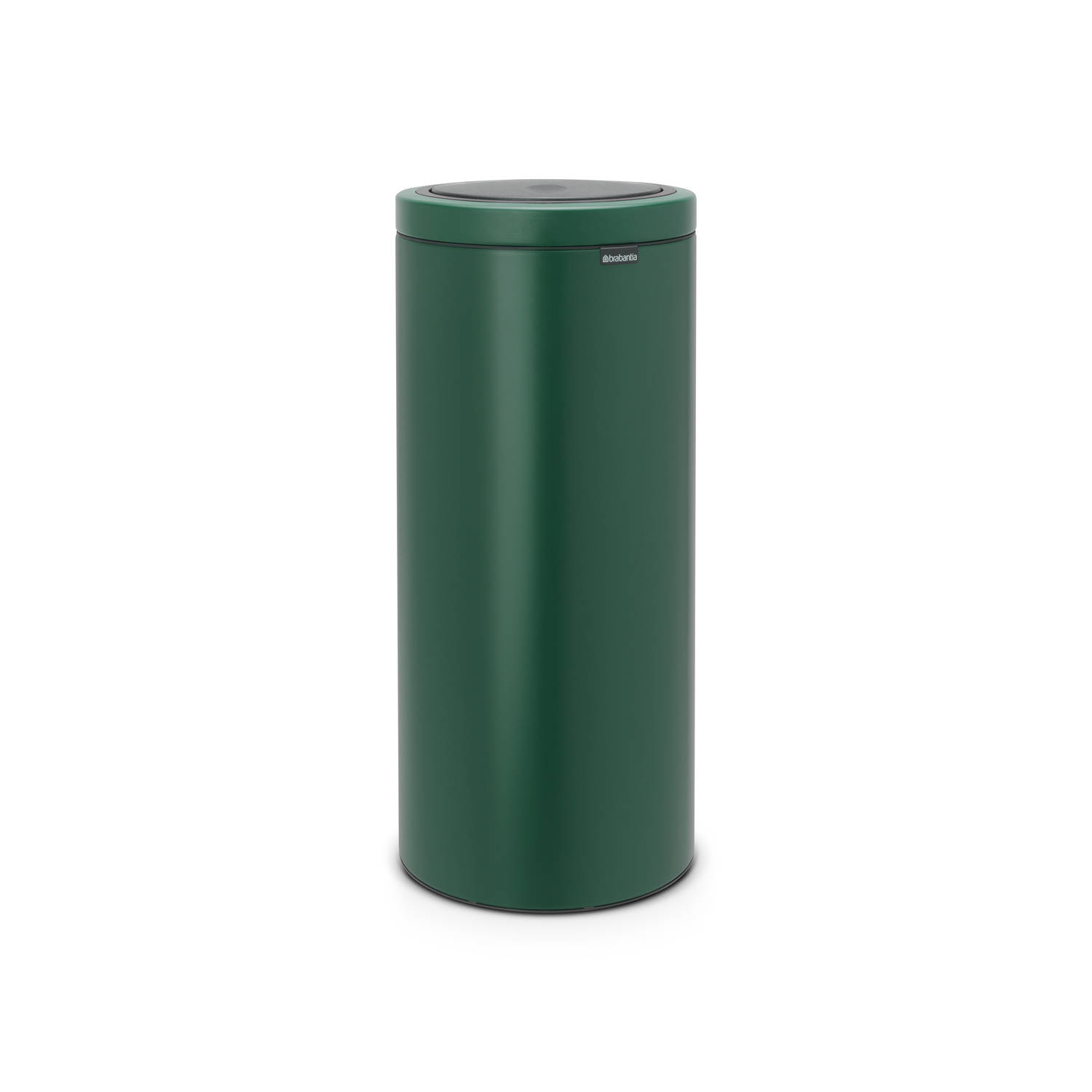 Brabantia Touch Bin Flat Top afvalemmer 30 liter met kunststof binnenemmer - Pine Green