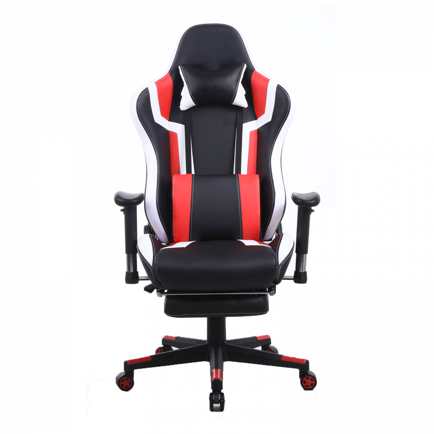 Gamestoel Tornado Relax Bureaustoel - met voetsteun - ergonomisch verstelbaar - rood zwart