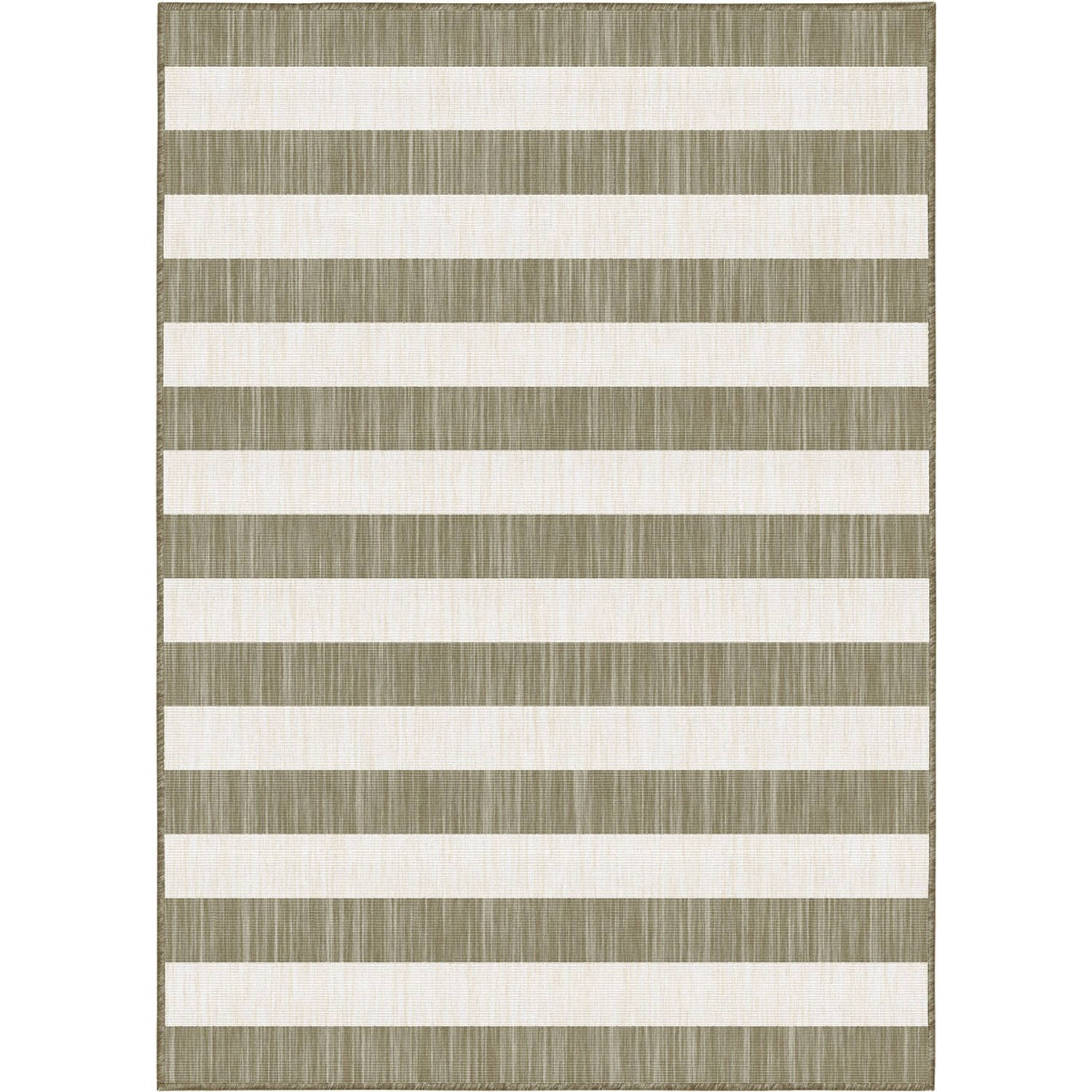 Buitenkleed Stripes Bruin-grijs Dubbelzijdig