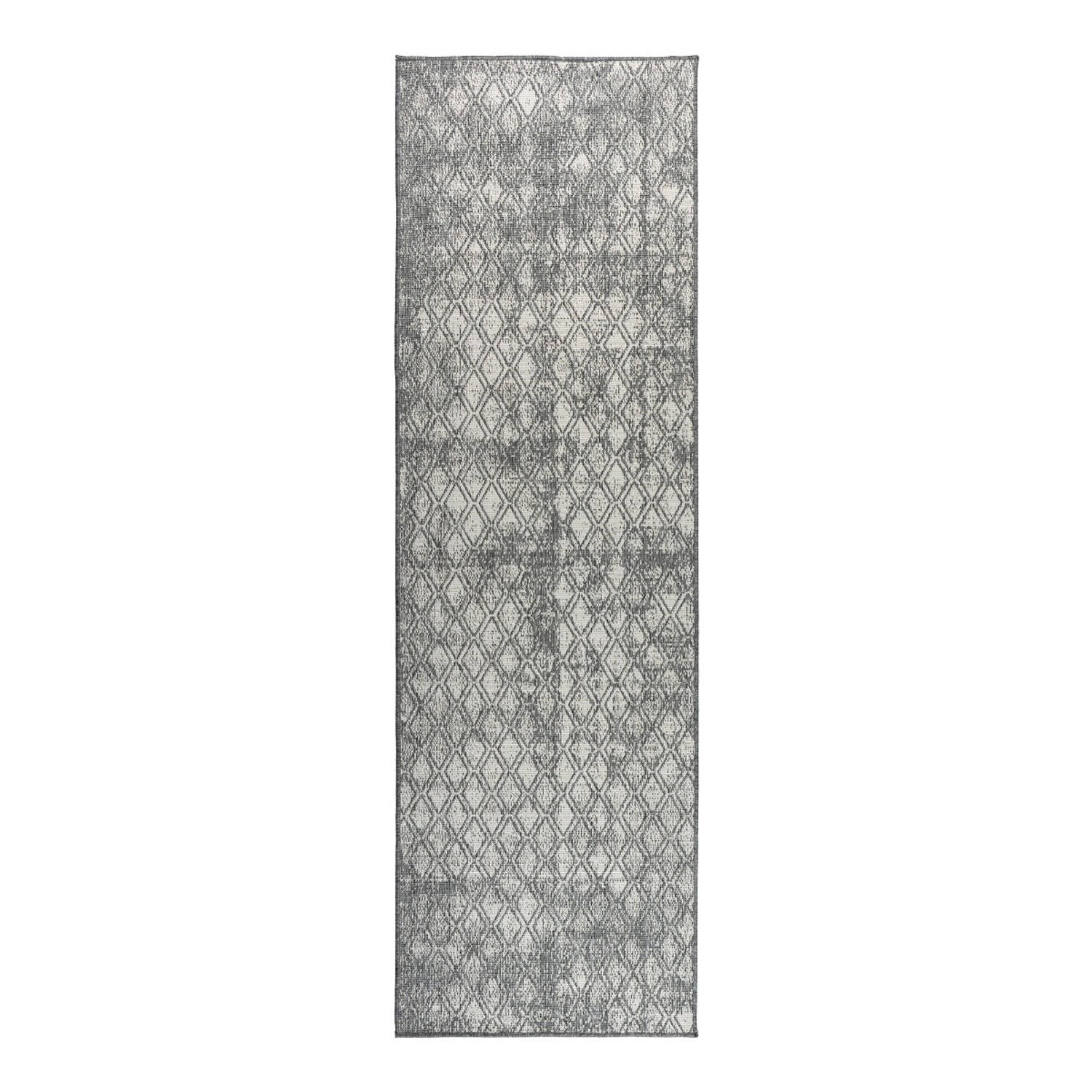 Buiten loper - Balkonkleed Dahl - Grijs - dubbelzijdig - EVA Interior - 80 x 250cm (M)