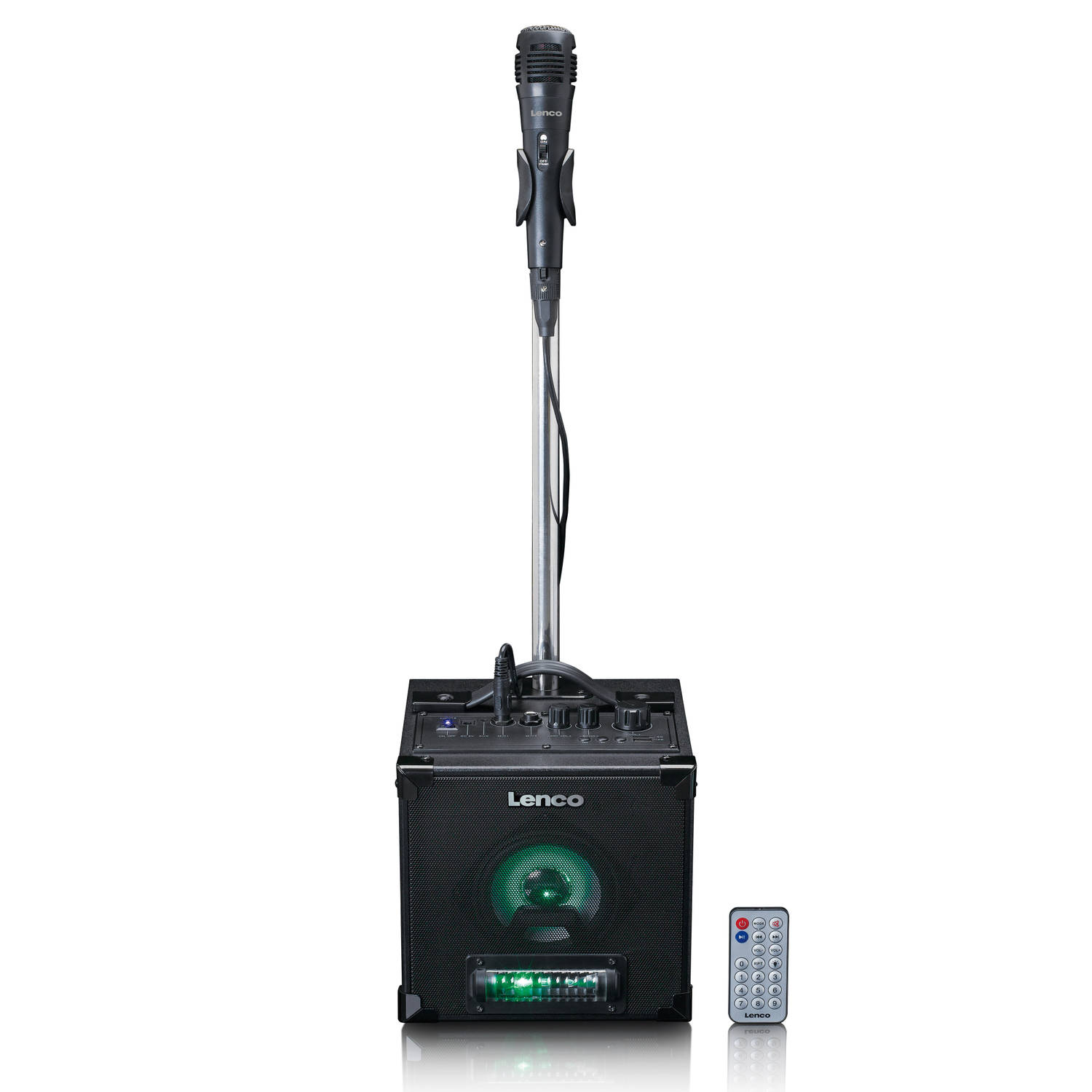 Lenco BTC-070BK Bluetooth karaokeset met LED-verlichting