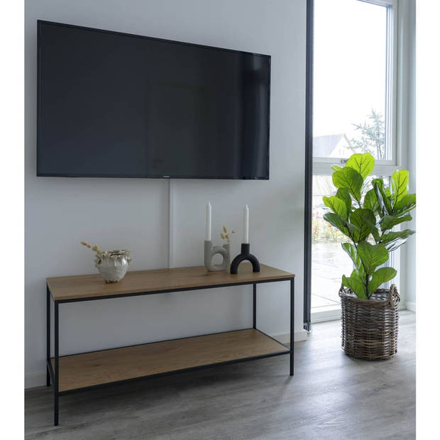 Vita TV-meubel met 2 planken natuur.