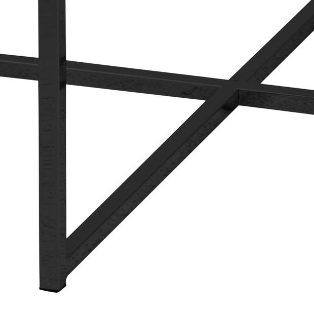 Alisma salontafel Ø80 cm marmer decor zwart.